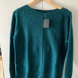 Green Boat Neck Jumper